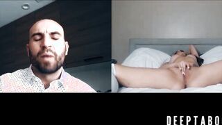 Hot Athena Faris webcam beaver play while bald stud watches