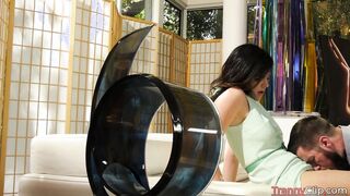 Big Breasted Shemale with heavy meat getting butt ravaged