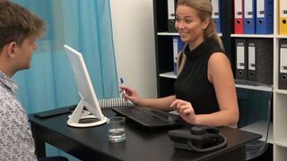 Nikky Dream is testing the qualities a new office slut