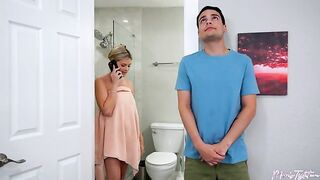 Stepmommy Ellie Tay comes home from the gym & wants D