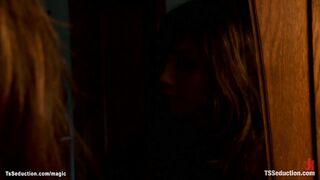 Huge cock Asian Transgender fucking her date