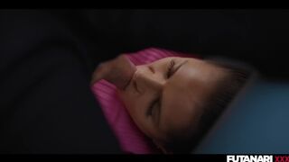 Real Life Futanari - Selfsucking - Transgender suck her own dick & cum in her mouth