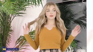 Mature Mrs. Marie X is a lustful lesbian therapist with spanking results for sexy girl Blonde Gabie