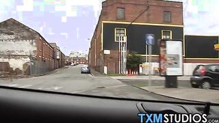 Charming twink picked up & slammed while traveling to class