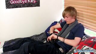 TeachTwinks: Brent Daley Enjoys Tugging & Stretching His Veiny Dick