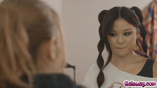 Lulu Chu caught Electra Rayne masturbating & helps her out