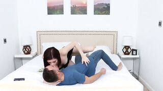 Slutty stripper seducing her step sibling