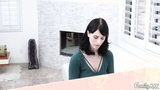 Thrilling brunette Alex Harper gets banged by her stepdaddy