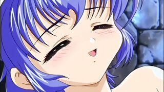 Hot anime maid sucks meat