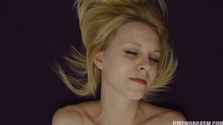 Blonde Czech Hottie Plays with Twat