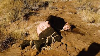 Butthole whipping & rough ass fucking for piss drinking MILF outdoors