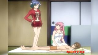 Bombshell hentai porn in 69 position