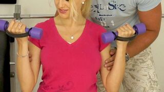TITTY BABE SCREWED IN A GYM