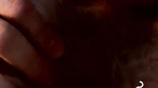 Milking my prick as I become naughty while smoking