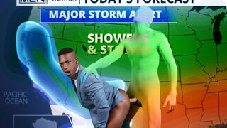 Gay Weatherman's backstage action - Adrian Hart & Chris Damned