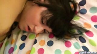 Petite teen takes hard meat in her snatch