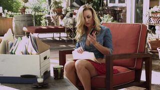 Big Boobed Bibi Jones' tits sway back & forth