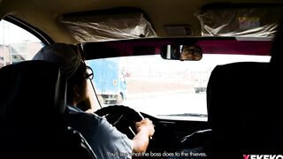 Venezuelan hottie arrives to Peru to work & gets ravaged by a fake transport