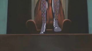 Meat sucking anime teen in a cell