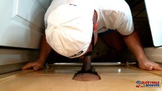 Latino Married Guy Back At The Gloryhole