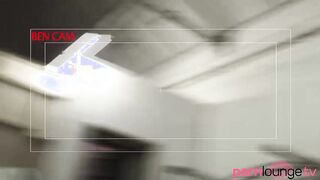 Costumed babes in 4some mouth & ass jizzed