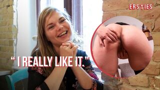 Ersties - Pretty Viktoria Fingers Her Bushy Twat