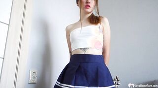 Amazing teen sucks prick before getting drilled