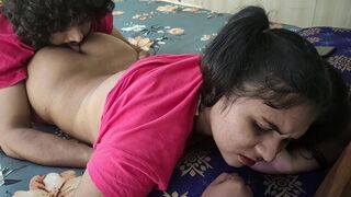 Romantic Love Of Real Life Indian Couple Foreplay Sex