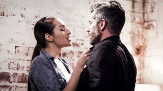 Latin MILF assistant fucks big cock boss after stalking his housewife