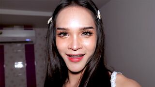 Petite but buxxom teen femboy raw assfucking penetration & POV blowjob