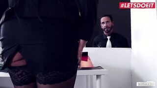 Techno Assistant Jacky Pumped right in the Twat
