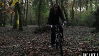 Horny brunette Lorena B enjoys romantic solo masturbation