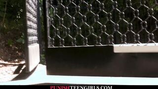 Fit teen gets big hard prick doggy rough style