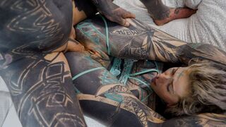 Extreme tatted couple having anal sex - Anuskatzz