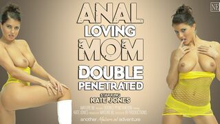 Ass Pumping loving mom Kate Jones gets double fucked in rough threesome