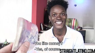 Jamaican stud sucking dick before barebacking homo with huge black cock