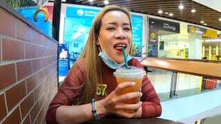 Huge tits amateur Thai MILF GF sex after a visit to the mall