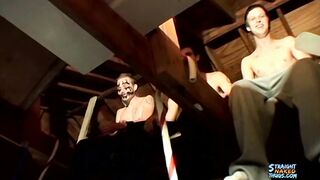 Straight Thug Dudes Hang Out For A Group Meat Stroking