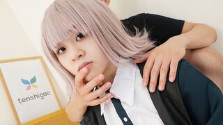 Cutie Saeko Ishiki comes to see us with a adorable cosplay