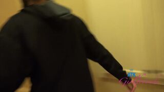 Aubry Babcock has that beaver licked on the table before taking serving of dick