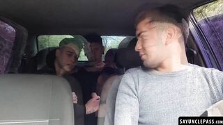 Dimitri Star & Luca Libra got into a sexy threeway fuck with Leo Blue