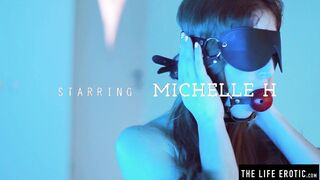 Submissive babe Michelle H masturbates in front of her master