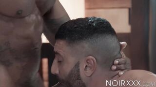 Choking submissive Luca Miklos butt & throat with my huge black dick is beyond beautiful