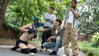 Masked Leash Play with Ali & Charly