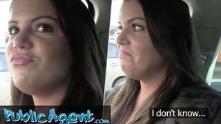 Doubtful Schoolgirl Takes Risky Creampie Outdoors