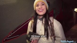 Hot Brunette Rides a Big Thick Prick