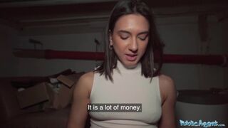 Brunette College Girl Cums on Stranger's Prick