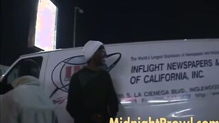 Lisa Marie sucks on black prick