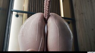 Hardcore Real Life Hentai - Cum Bitch Redhead Sata Jones Monster Screwed in Elevat