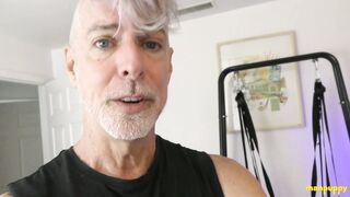 ManPuppy: Richard Lennox Jerks His Meat While Being Toy Banged On Cam
